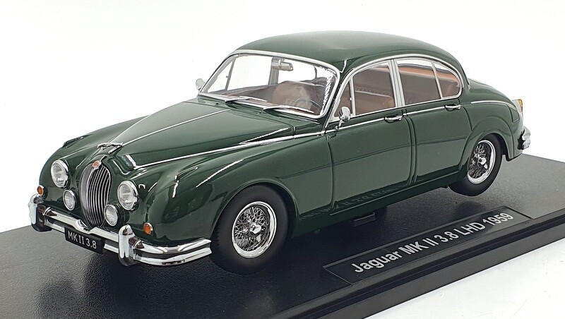 KK 1/18 Scale Diecast KKDC181013 - 1959 Jaguar MK II 3.8 LHD - Dark Green
