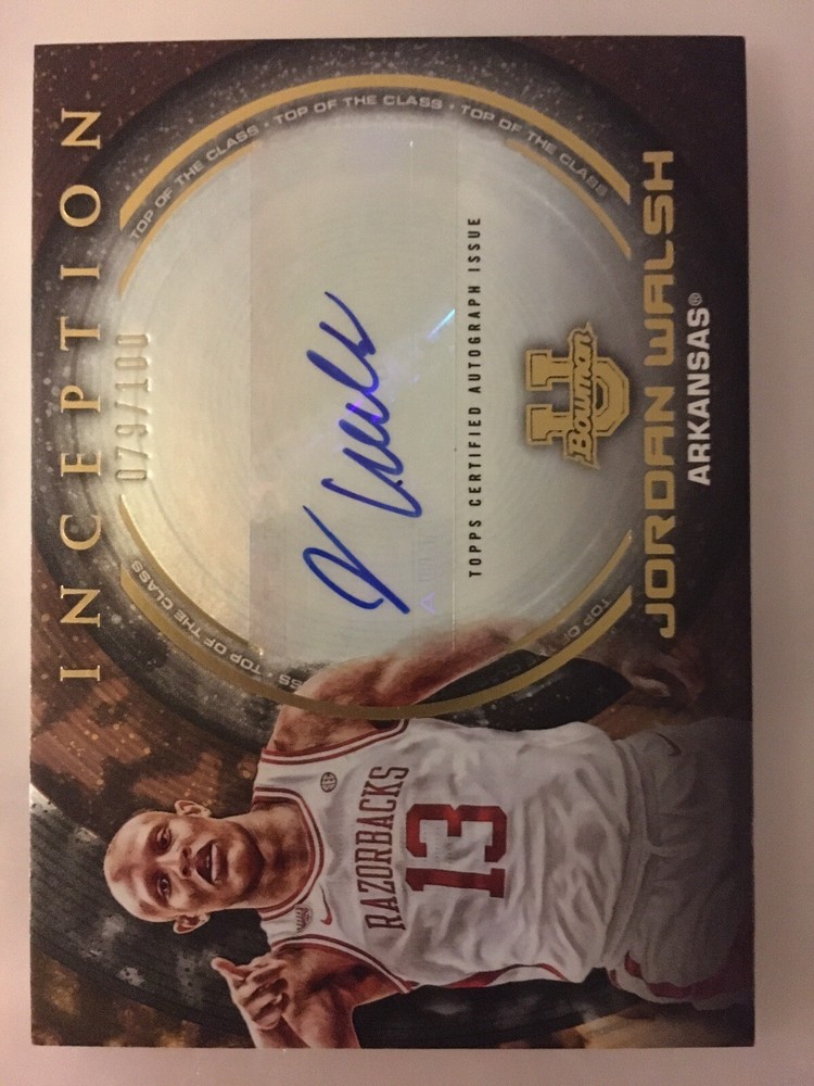 2022-23 Bowman Inception University Auto Jordan Walsh 079/100 #TOP-JW