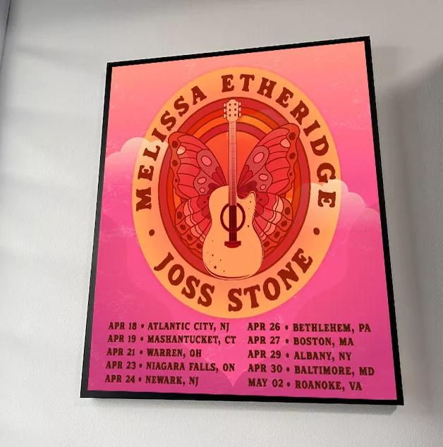 Melissa Etheridge and Joss Stone 2024 Tour Poster