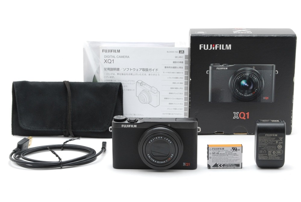 Fujifilm XQ1 Black 12MP Compact Digital Camera Japan Import Mint Condition