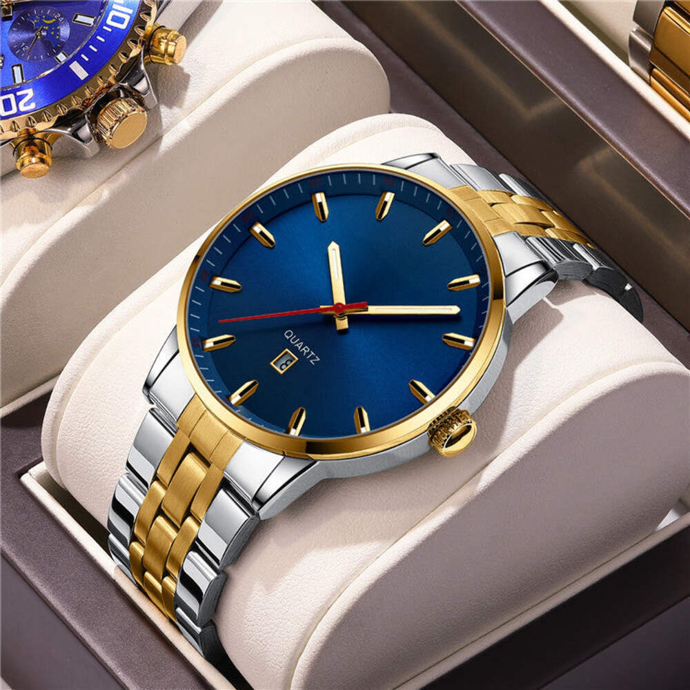 Men's Waterproof Calendar Watch with Multiple Color Options and Stylish Design