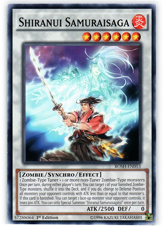 Shiranui Samuraisaga BOSH-EN053 Common 1st Edition MP Yugioh Break