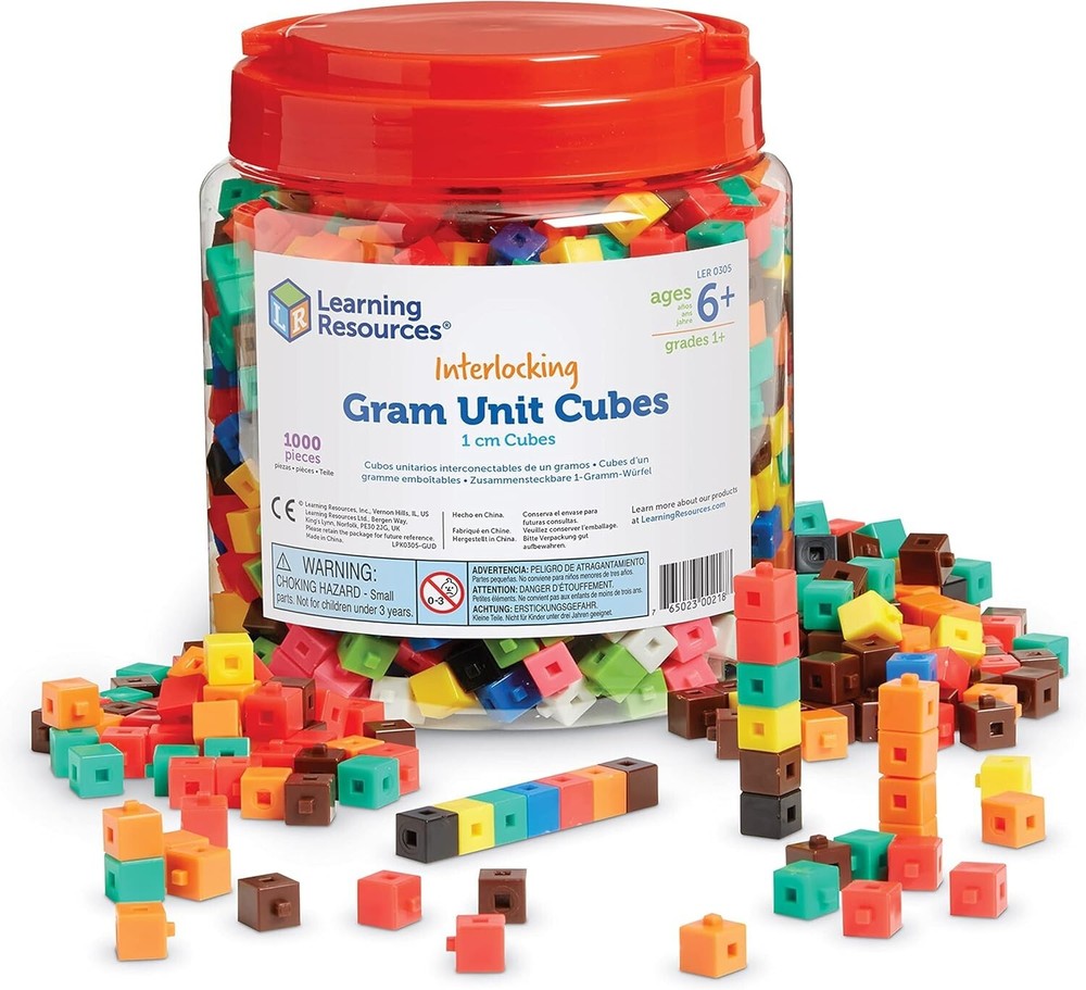 Vibrant Interlocking Cubes with Activity Guide - Perfect for Learning Fun
