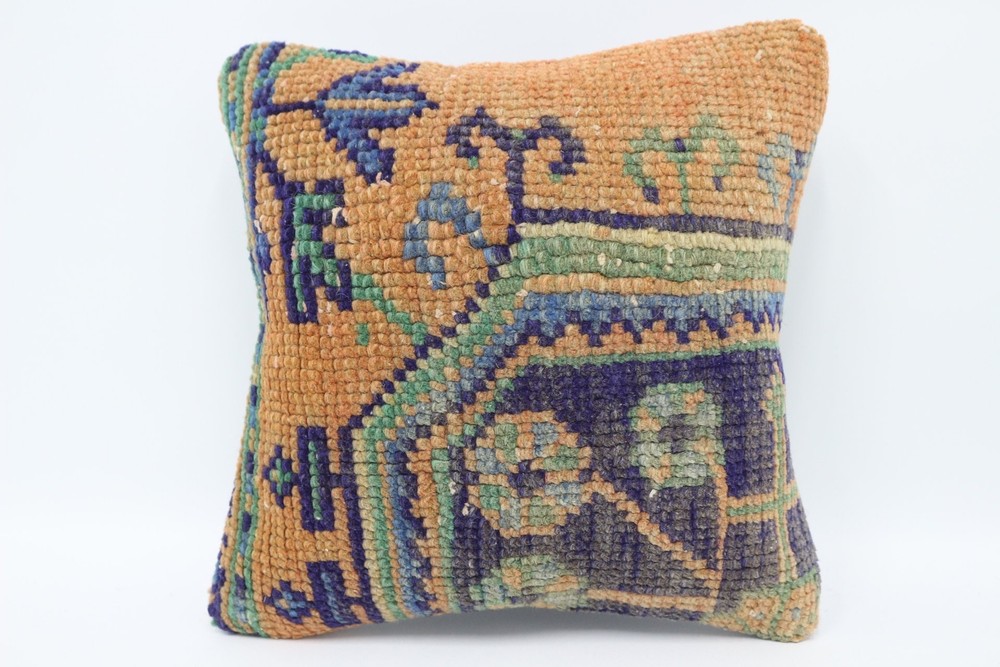 Kilim Pillow, Vintage Pillow, Kilim Cushion Sham, 12