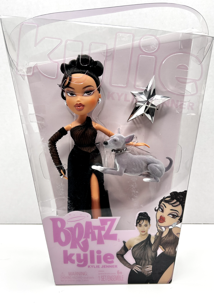 Bratz Kylie Jenner Day Fashion Doll with Evening Gown Pet Dog New