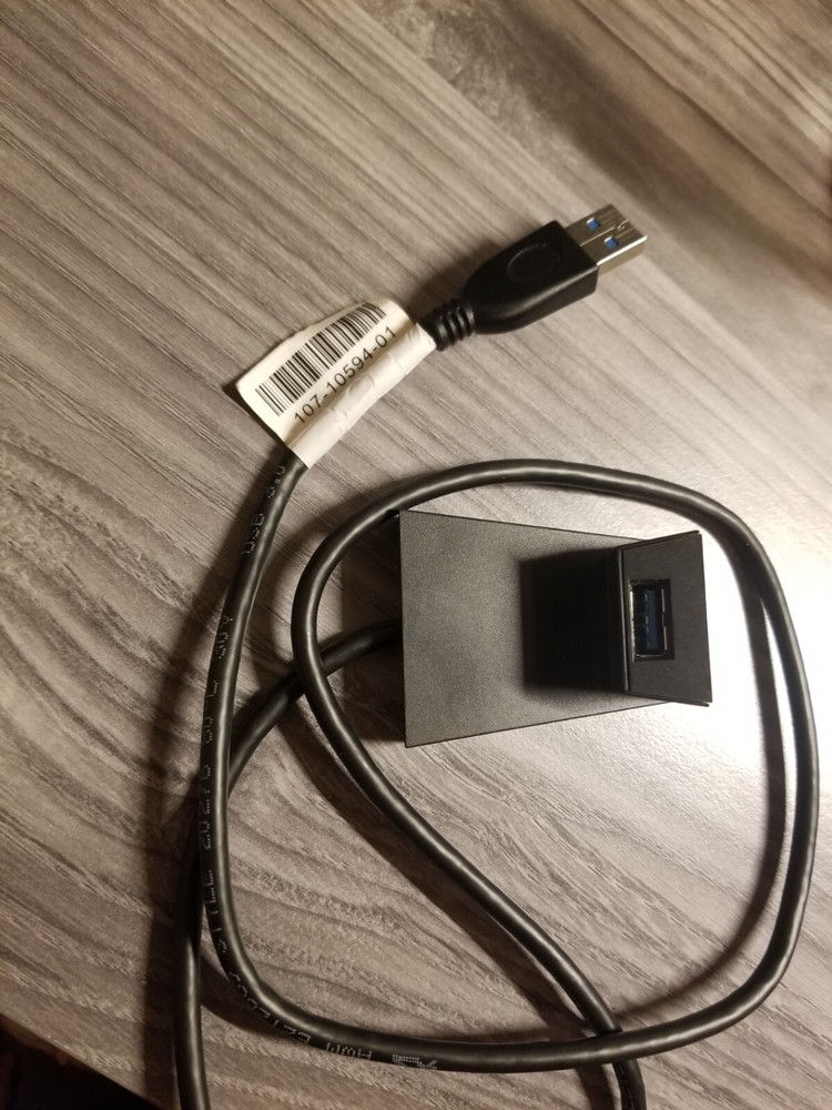 USB 3.0 to Ethernet Adapter with Desk-Mount Extension Port