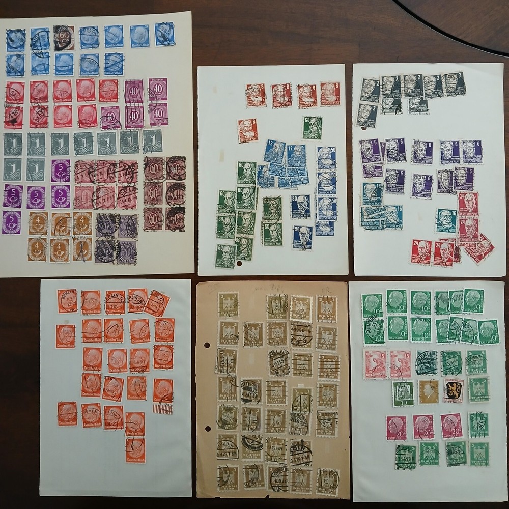 GERMANY - LOT OF STAMPS ON ALBUM PAGE  - #2024