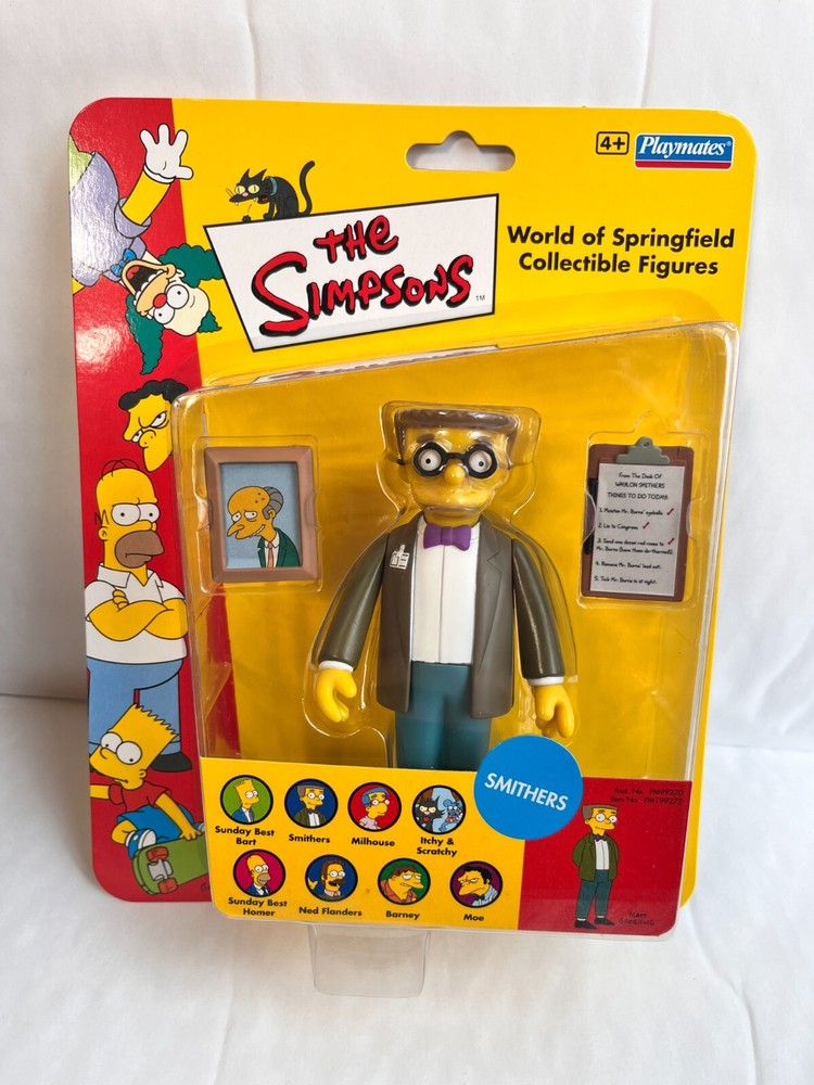 BNIB PLAYMATES INTERACTIVE THE SIMPSONS UK EXCLUSIVE WAYLON SMITHERS FIGURE WOS