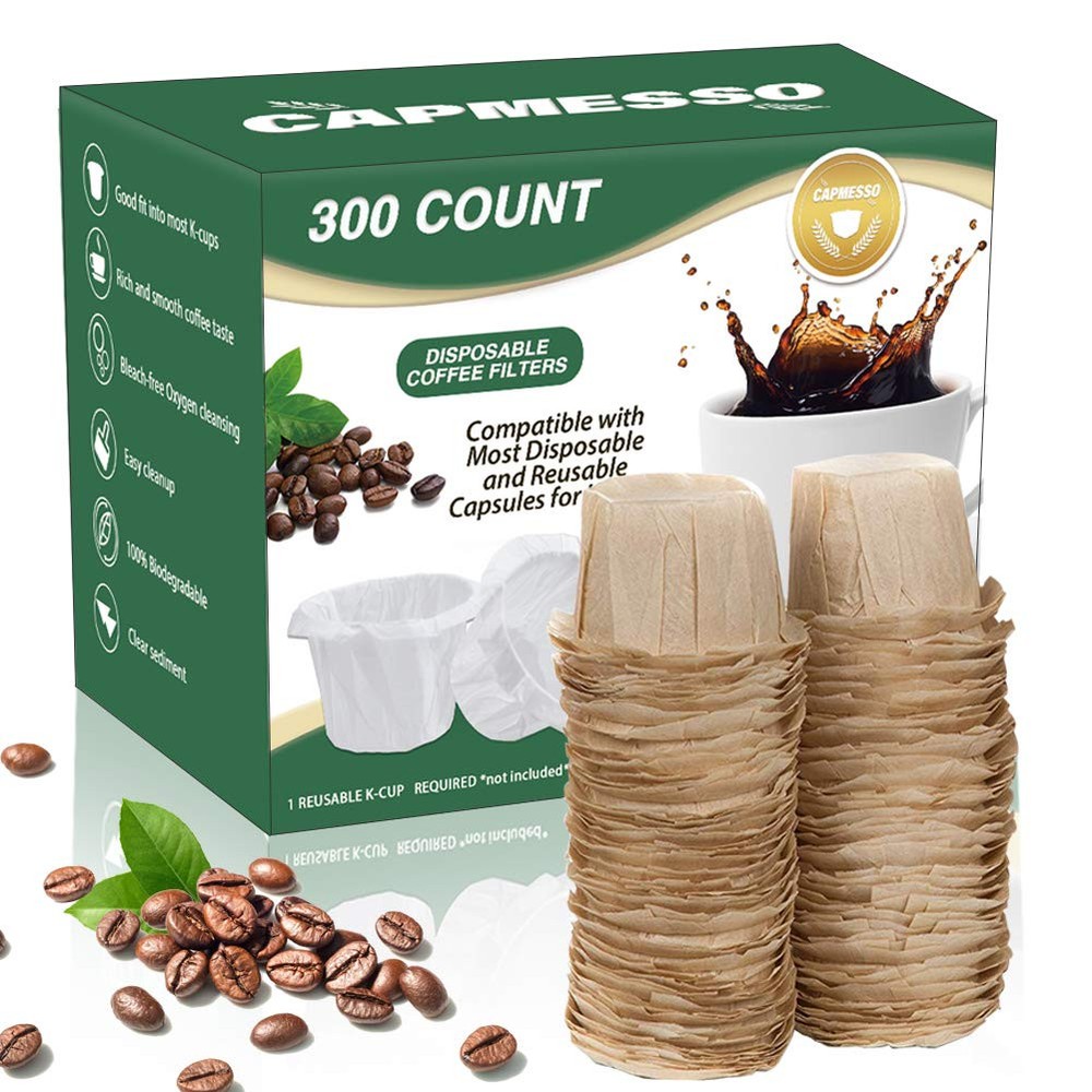 Eco-Friendly Keurig-Compatible Disposable Coffee Paper Filters – 100 Count  