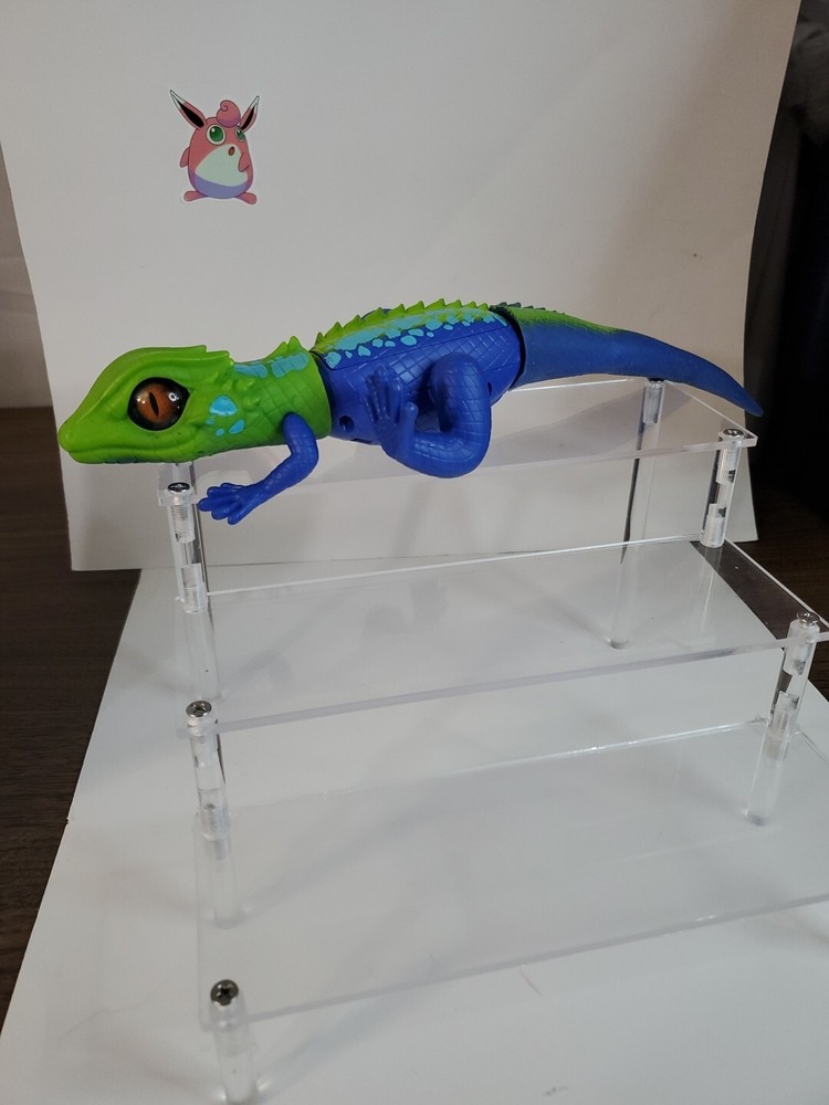 Zuru Robo Alive Lurking Lizard battery powered robotic toy green/blue Works!