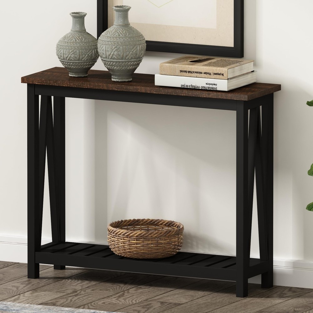 Farmhouse Console Table for Entryway Hallway or Living Room Sofa