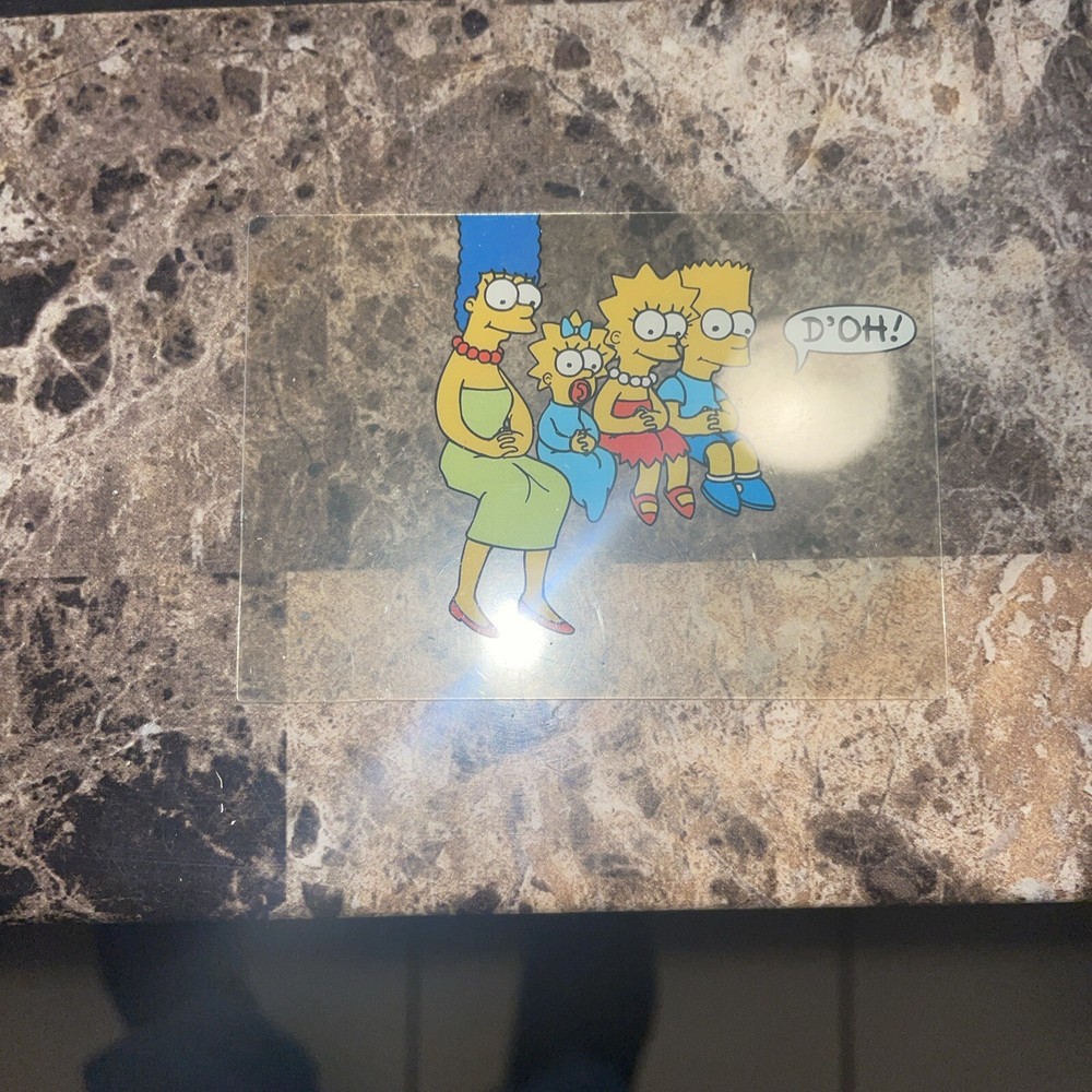 1993 SkyBox The Simpsons Cel Cards Promo #C1 Marge / Bart / Lisa / Maggie