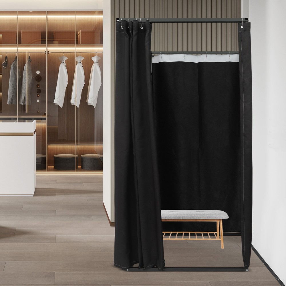 Portable Freestanding Fitting Room for Clothing Stores and Events