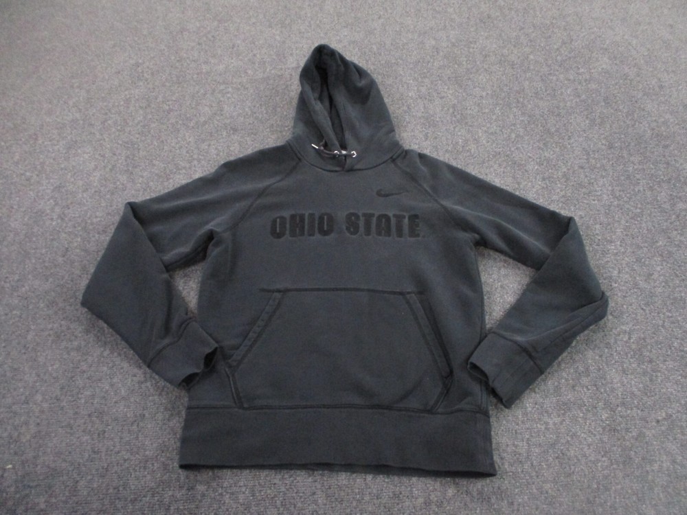 Ohio State Buckeyes Hoodie Sweatshirt Adult S Black Nike Football Logo Mens