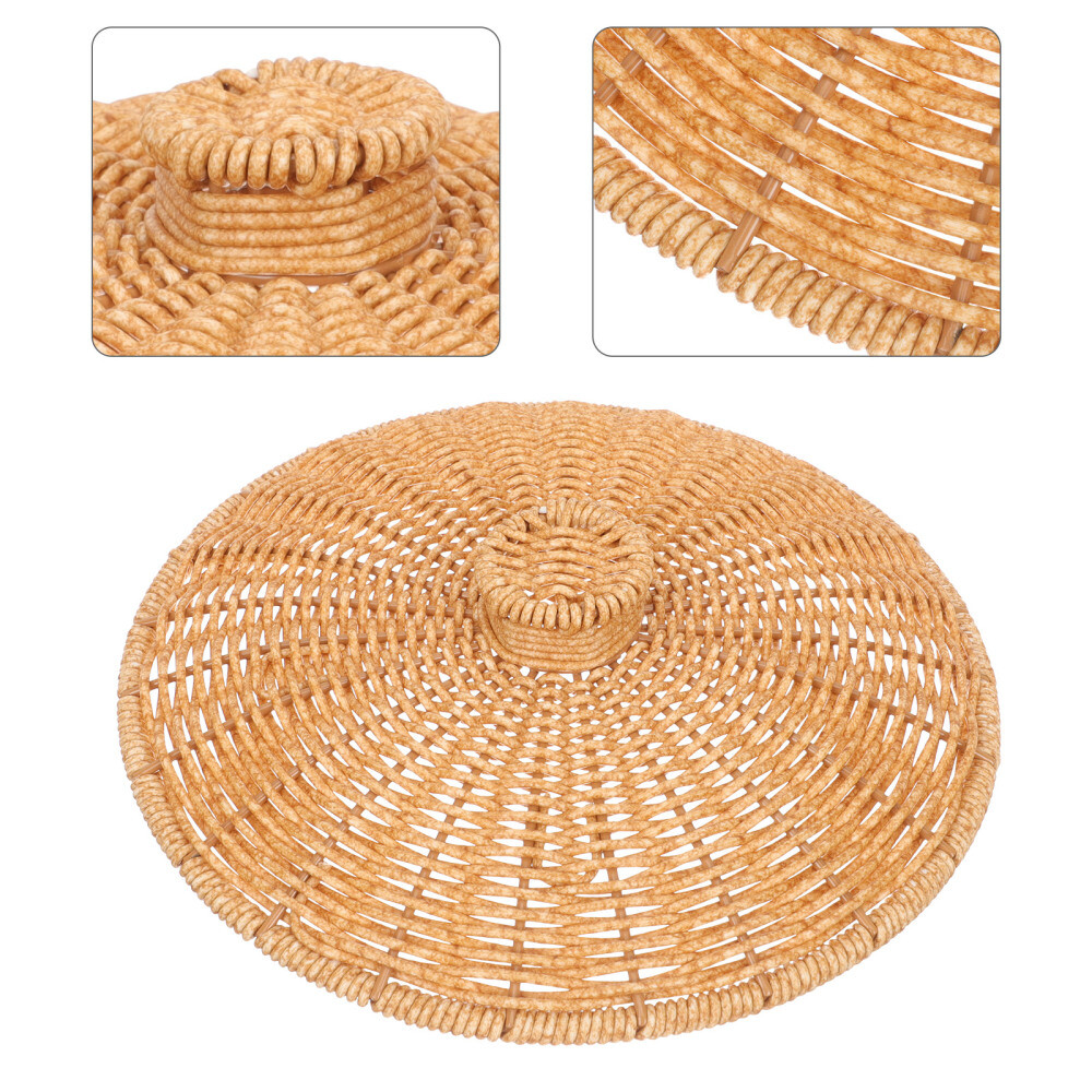 Empty Hamper Basket Wicker Storage Bin Trash Cans Junk Case