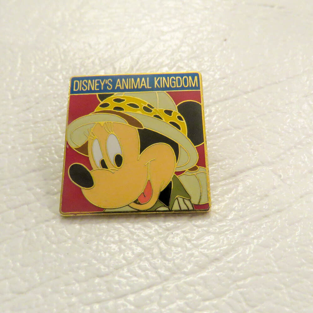 Disney Animal Kingdom Minnie Mouse Logo Square Pin