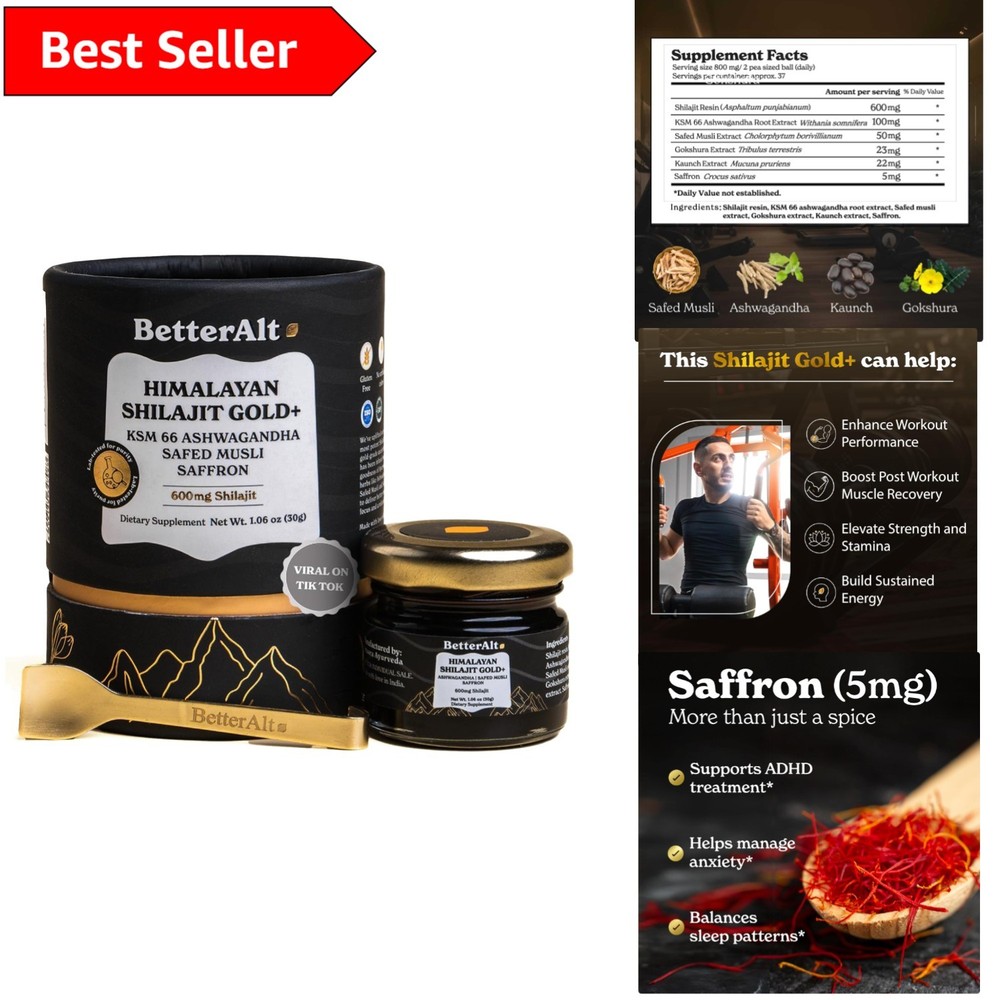 Pure Himalayan Shilajit Gold 30g - Energy Stamina & Recovery Booster