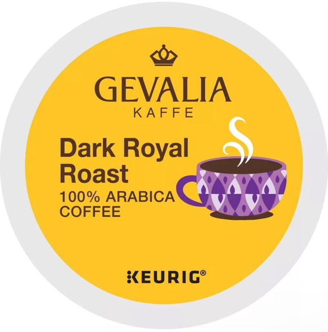 96/pack Gevalia Dark Royal Roast K Cups Bulk Pack