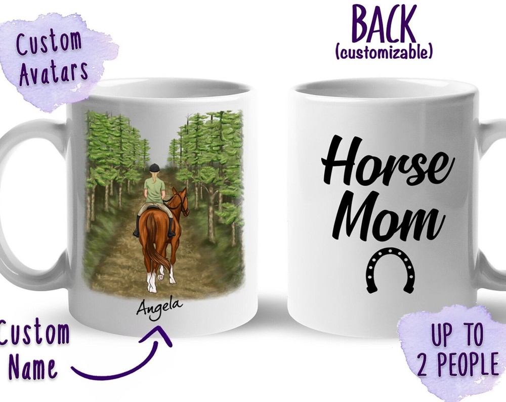 Personalized Horse Riding Mug Horse Gifts Custom Horse Coffee Cup Gift For Horse