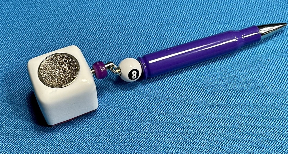 30-06 Powder Coated Bullet Billiard Pool Purple Pocket Chalker Scuffer 8-Ball