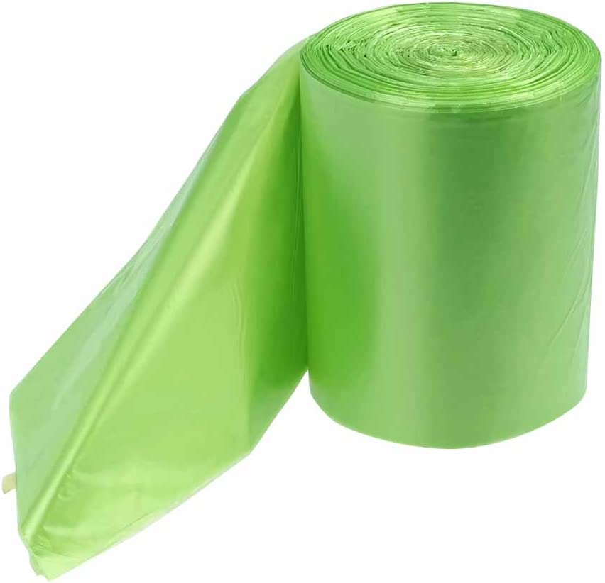 10 Gallon Kitchen Trash Bags, Green, 125 Counts