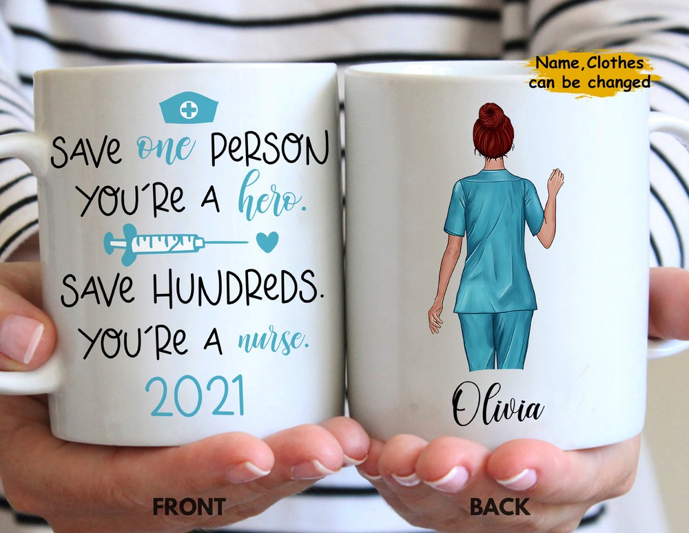 Save Hundreds You're A Nurse Coffee Mug Nurse 2021 Graduation Nurse Gift 2021