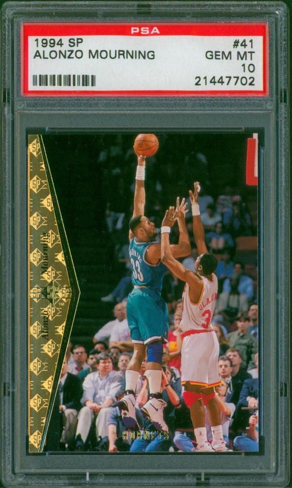 1994-95 Upper Deck SP Alonzo Mourning #41 Hornets PSA 10 Gem HOF Rare Pop 1