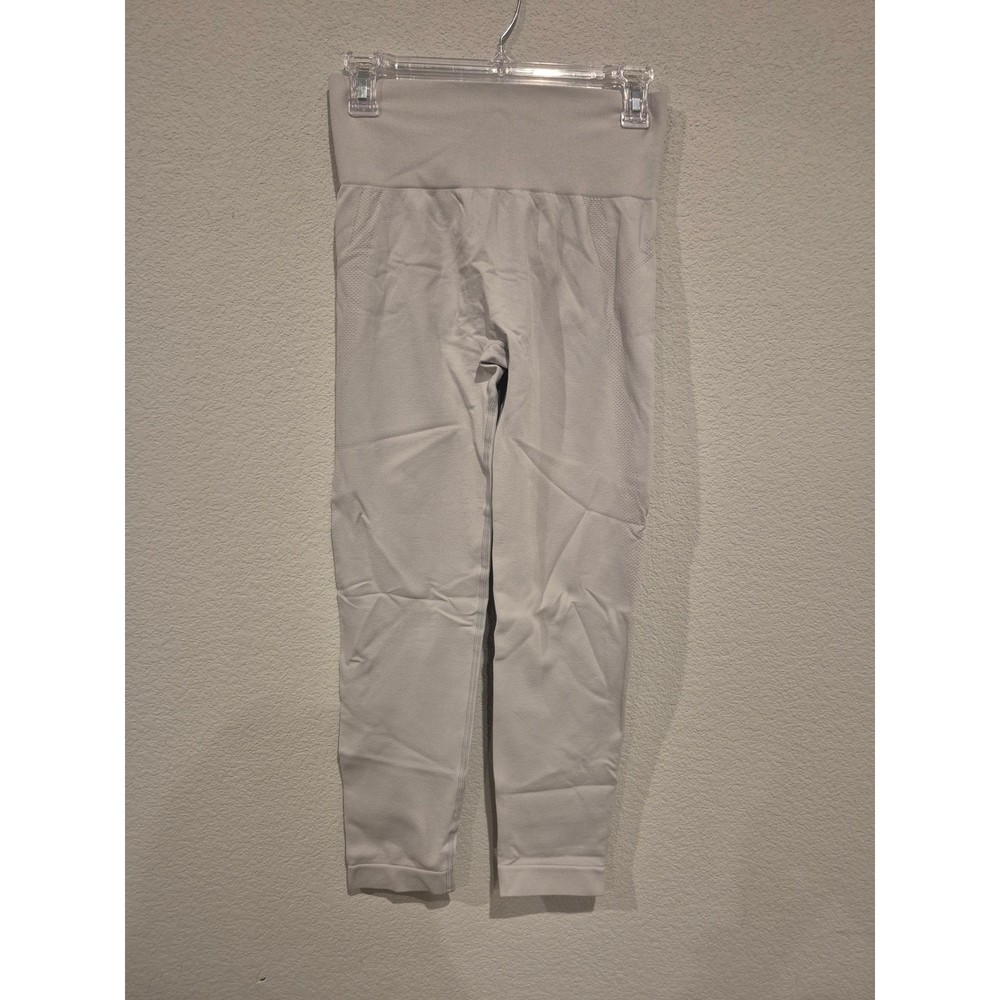 Halara Womens Light Grey Seamless Yoga Athletic Leggings Size L NWT