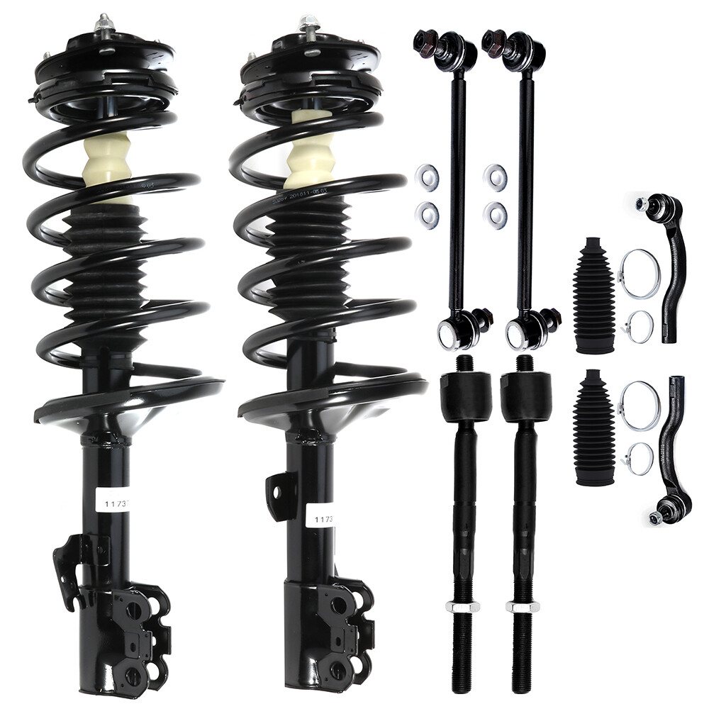2005-2010 Toyota Sienna FWD Front Suspension Kit Struts Tie Rods Sway Bars
