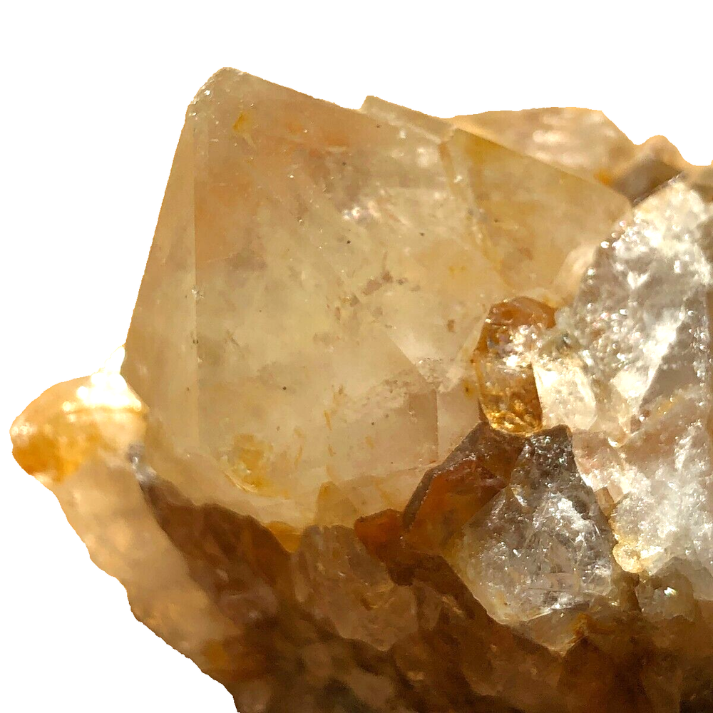 White and Citrine SPIRIT QUARTZ Cactus Crystal CC4500