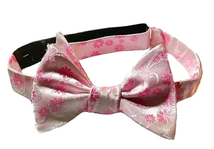 NEW YEARS EVE Silk Paisley Bowtie. Handmade Self-tying Adjustable Up to 18