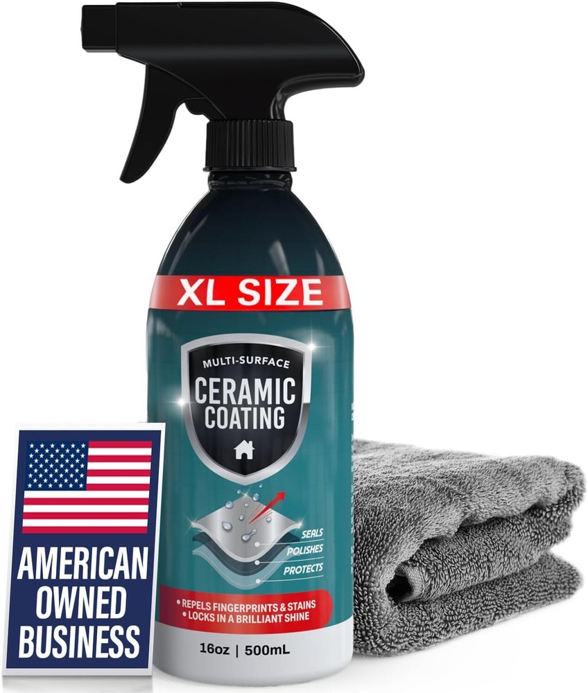 16oz Ceramic Coating Spray for Kitchen & Bath – Shine, Seal & Protect