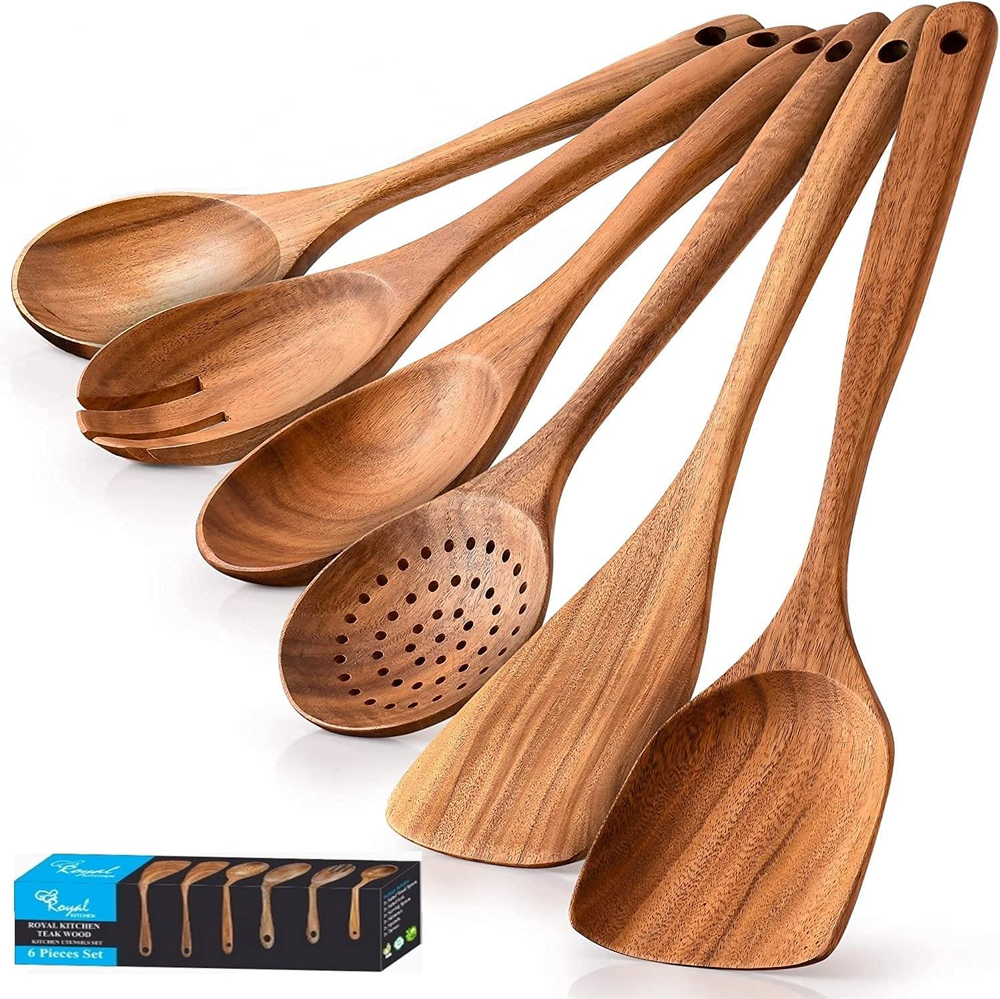 Utensils Set Wooden Cooking Utensil Set Non-Stick Pan Kitchen Tool Wooden Cookin
