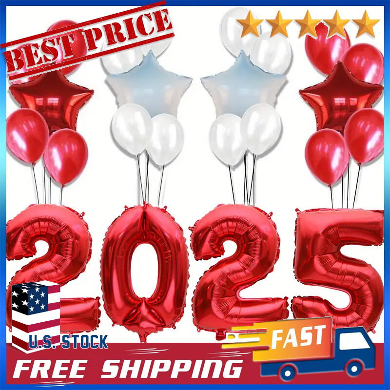 New Years Eve Party Supplies 2025 - Happy New Year Decorations Kit-image