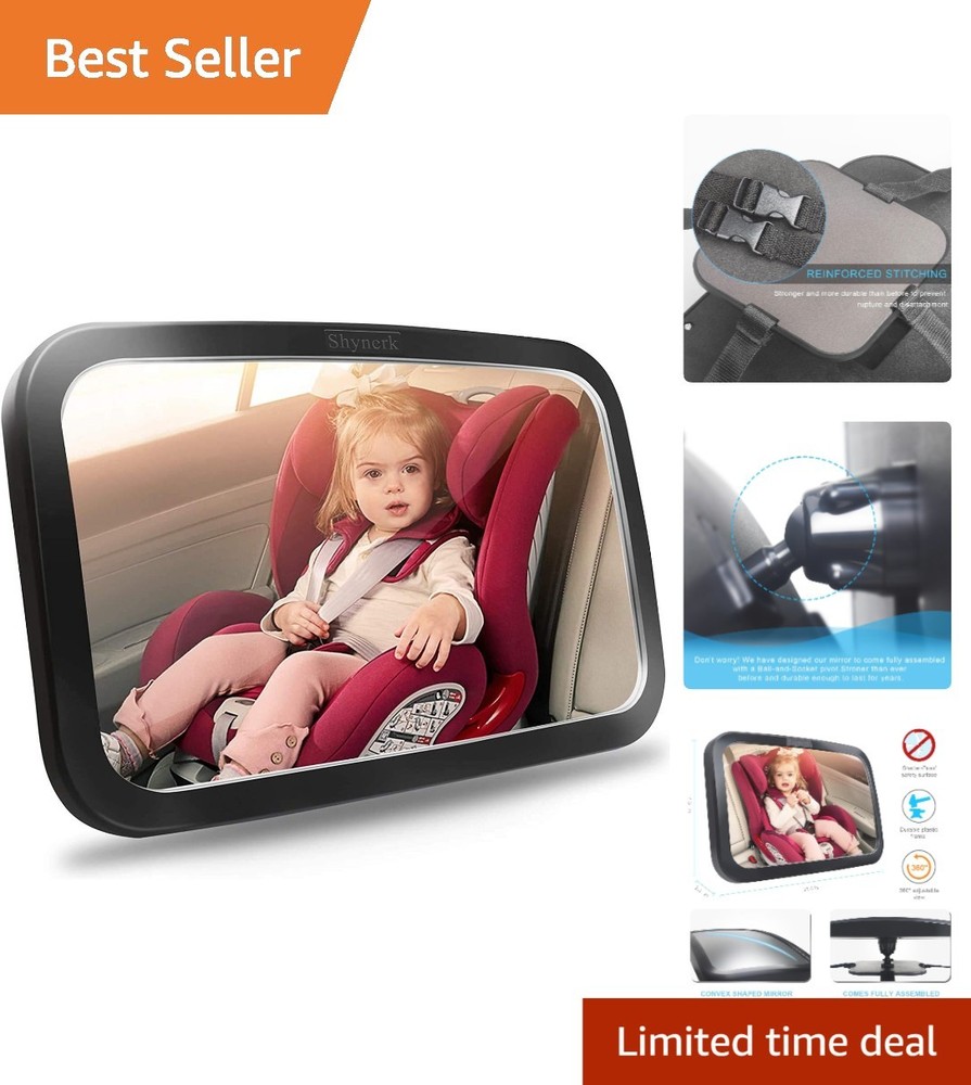 Lightweight 360° Baby Car Mirror - Provides Crystal Clear View & Enhances Safety