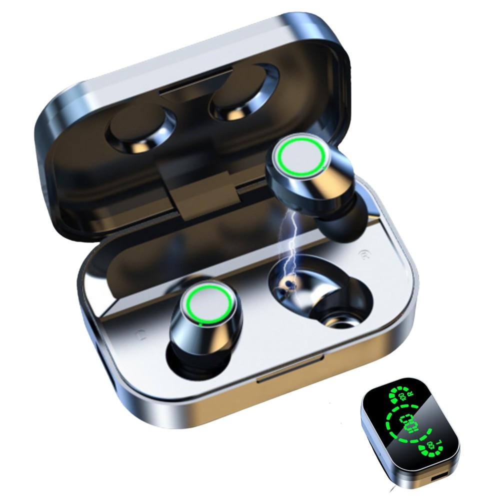 Wireless Bluetooth 5.4 Earbuds 28-Hour Battery Life Hi-Fi bass Earbuds Waterp...