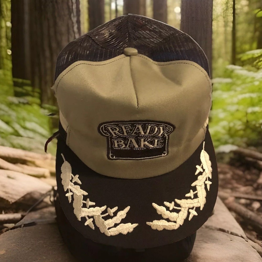 Ready Bake Hat 3 Stripe SnapBack Mesh Back 5 Panel