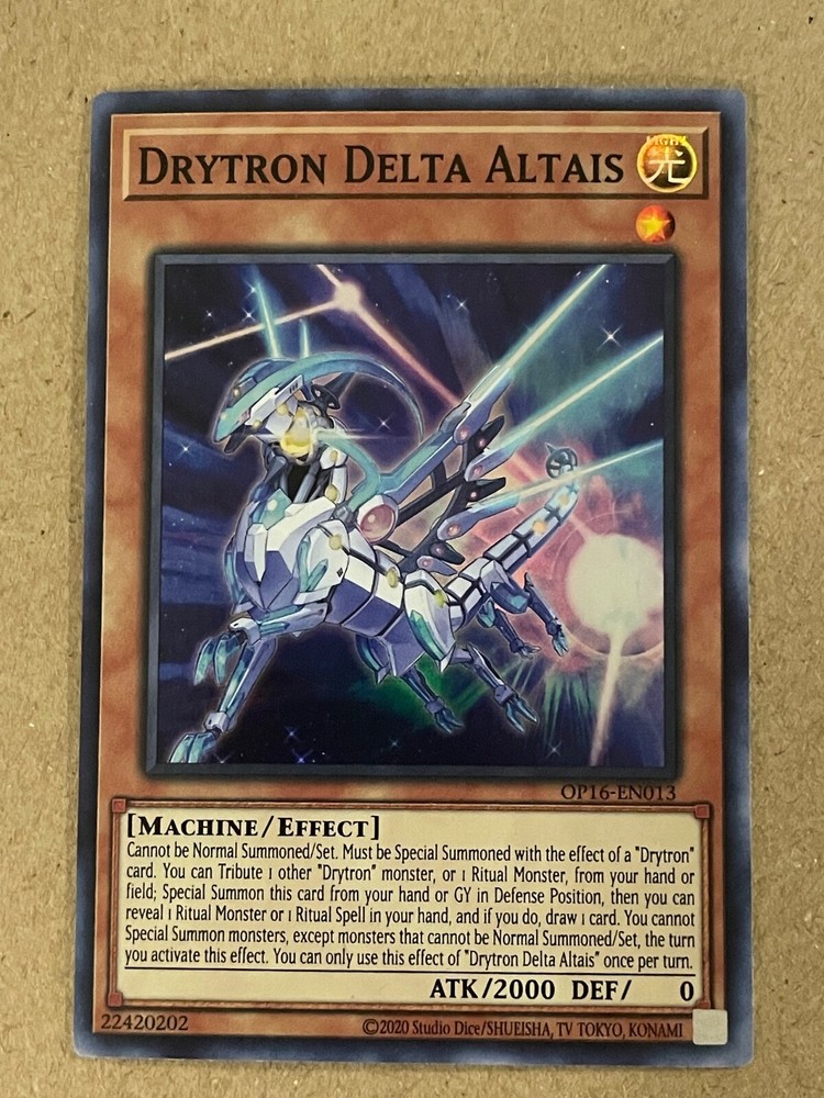 Drytron Delta Altais OTS Tournament Pack 16 Yugioh #OP16-EN013 Super Rare