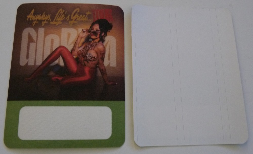 GloRilla Anyways, Life's Great Concert Tour Blue Backstage Pass D3