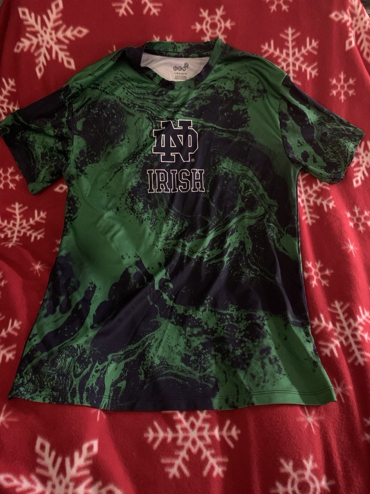 Notre Dame Fighting Irish Rose Bowl Silky Shirt Size 14-16 NWOT College Football