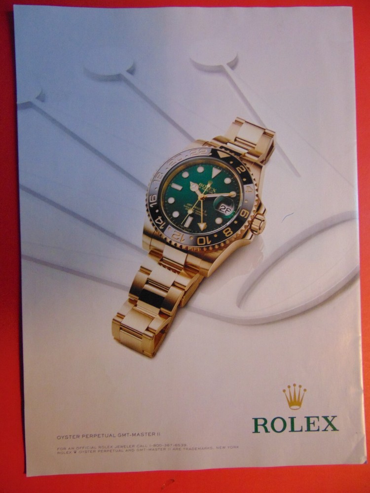 2014 Rolex GMT-Master Oyster Perpetual Vintage Print Ad