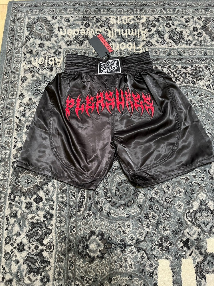 Black Pleasure Boxing Shorts - Size S for Comfort & Performance