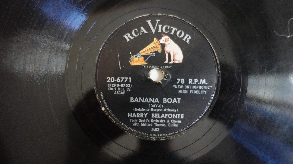 Harry Belafonte Banana Boat Day-O Star-O RCA Victor 20-6771 78 RPM Record