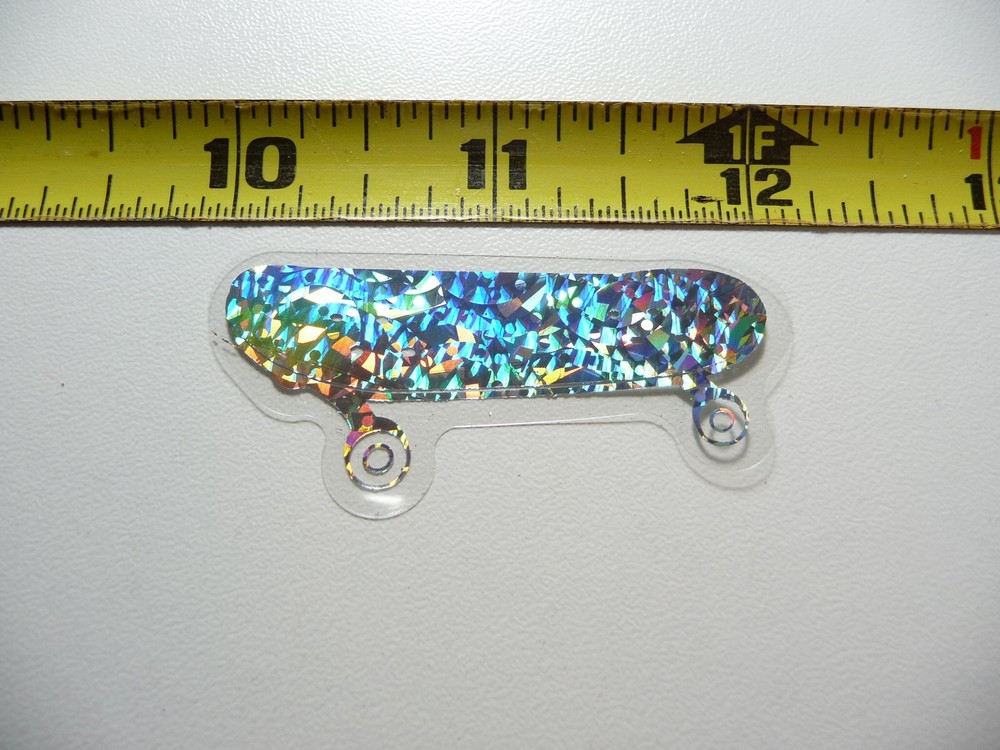 HOLOGRAPHIC SKATEBOARD SKATEBOARDING  STICKER DECAL SPORTS ATHLETICS CONTEST