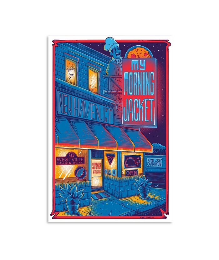 My Morning Jacket Westville Music Bowl New Haven CT Concert Poster Sept 16 2022