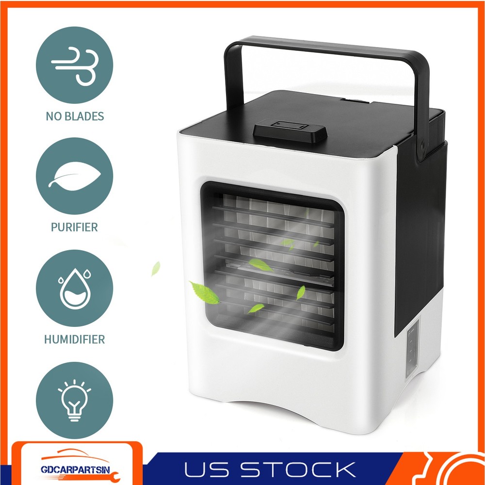 Mini Air Conditioner Humidifier Cooler USB Fan Portable Purifier Cooling Fan