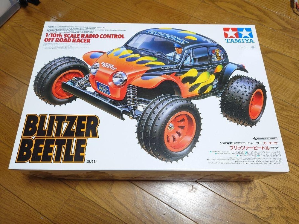 Tamiya 1/10 Blitzer Beetle RC Car Kit with Motor and Radio Control  