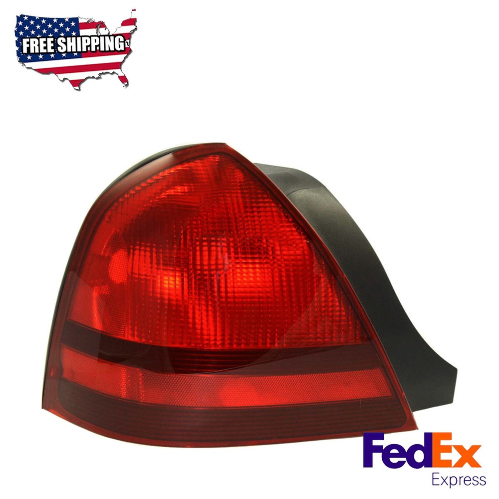 Tail Light Red Lens Driver Side Halogen for 2003-2011 Mercury Grand Marquis