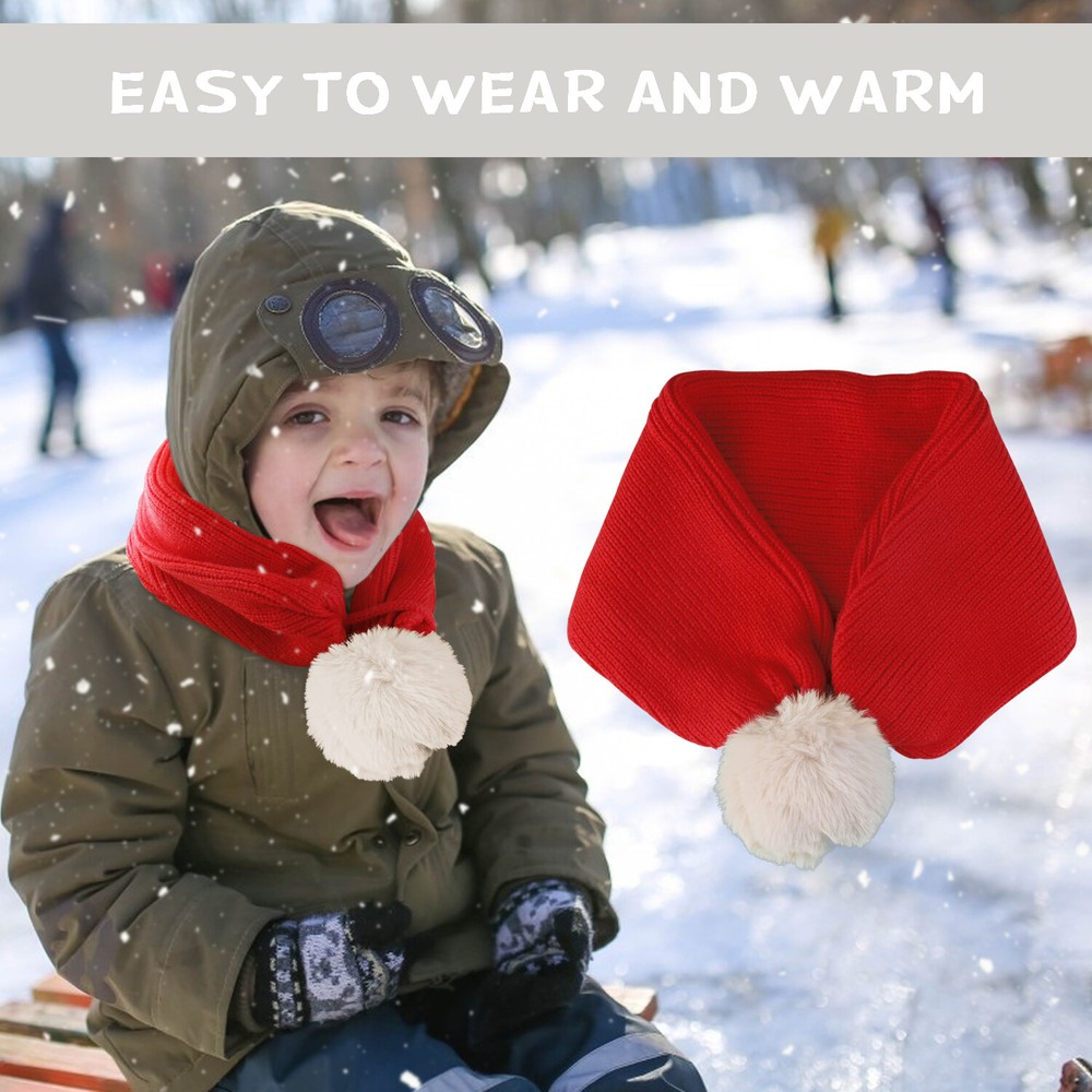 Winter Toddler Baby Kid Boy Girl Warm Knit Beanie Hat Skull Cap Cover Scarf Set