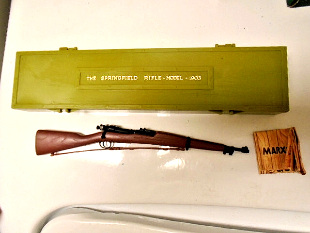1960s Marx Toy Historic Guns Series 1903 Springfield Rifle with Display Box